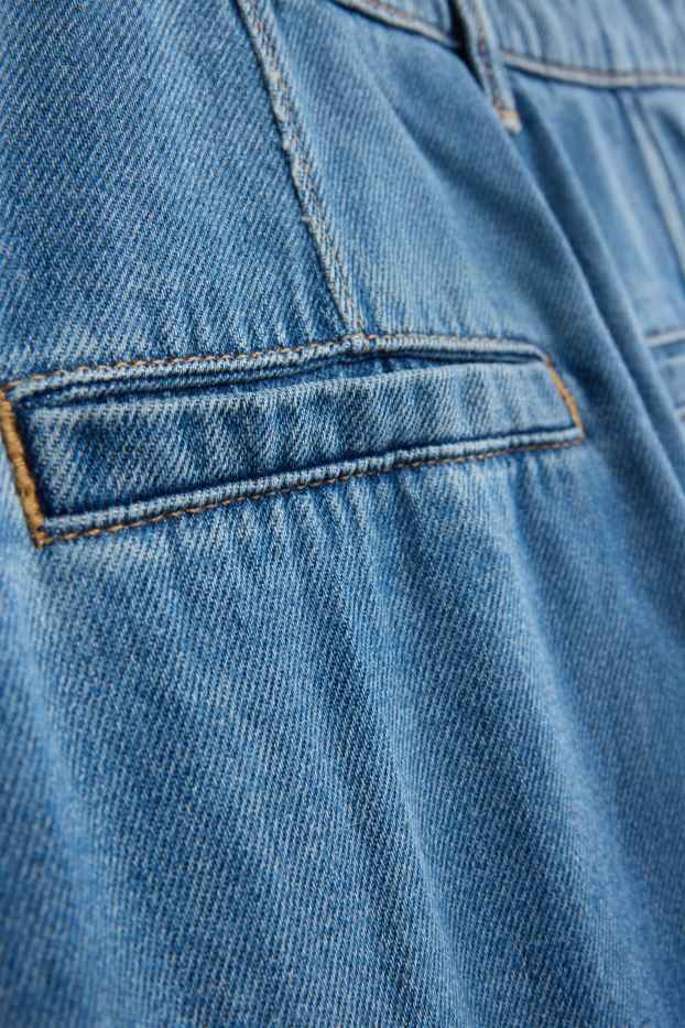Femmes - Wide leg jean - high waist - bleu