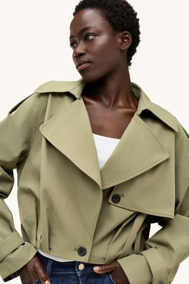 Dona - Gavardina crop - verd