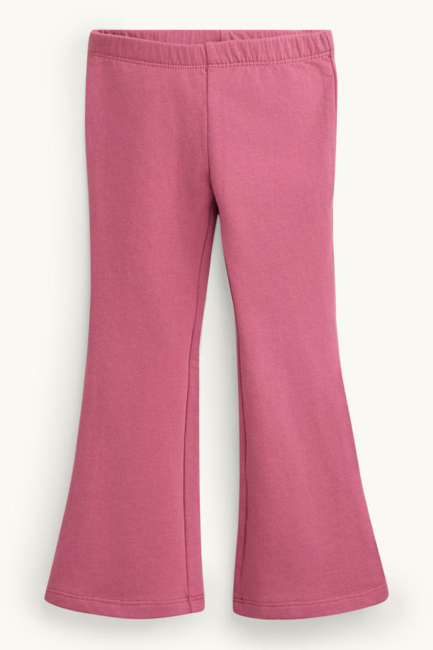 Nena - Conjunt - top de punt, brusa i leggings acampanats - 3 peces - fúcsia/rosa