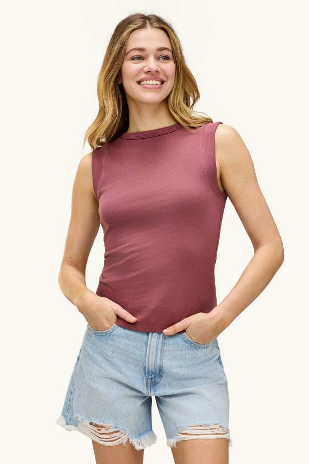 Damen - Top - lila