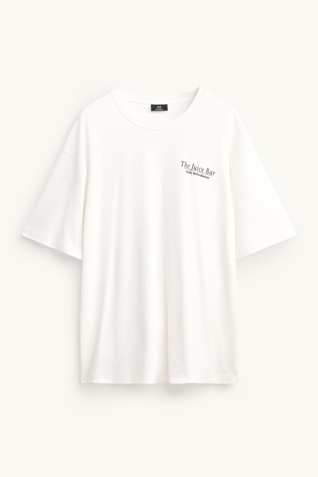 Men - T-shirt - relaxed fit - white