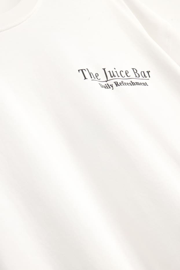Men - T-shirt - relaxed fit - white