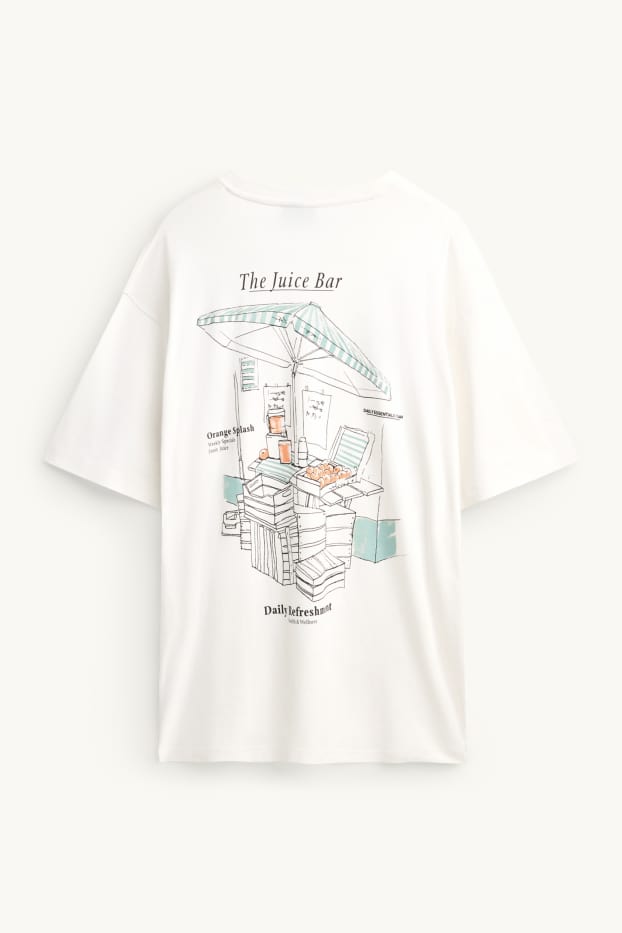 Men - T-shirt - relaxed fit - white