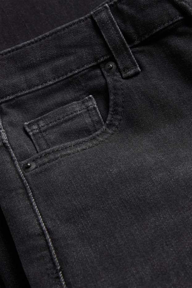 Donna - Jeans svasati - vita alta - nero