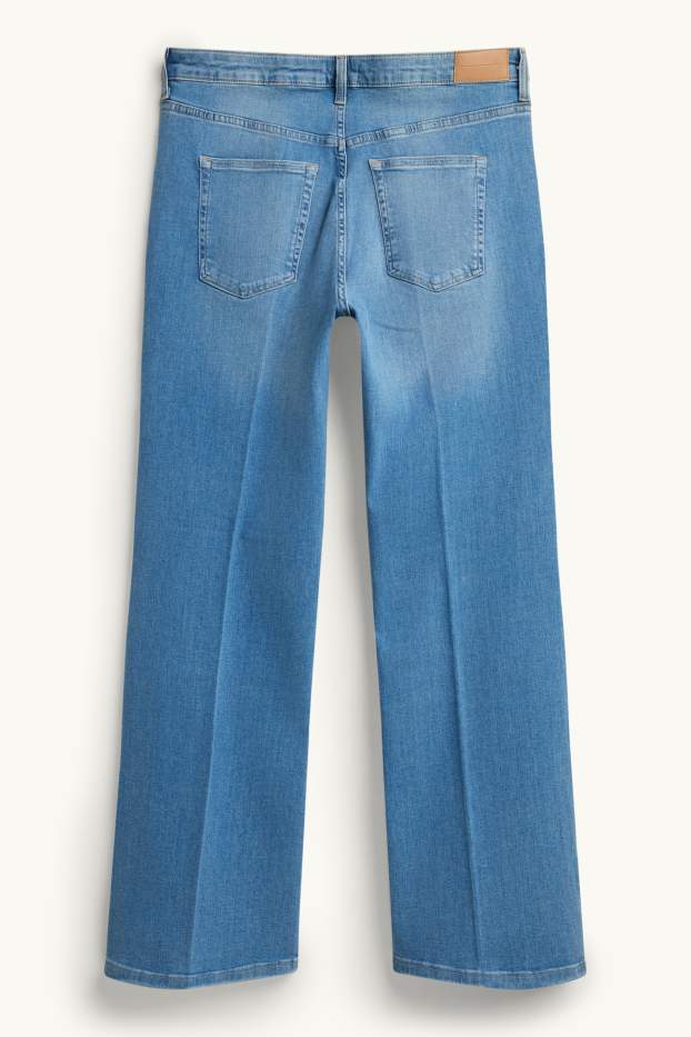 Damen - Flared Jeans - Mid Waist - LYCRA® - jeansblau