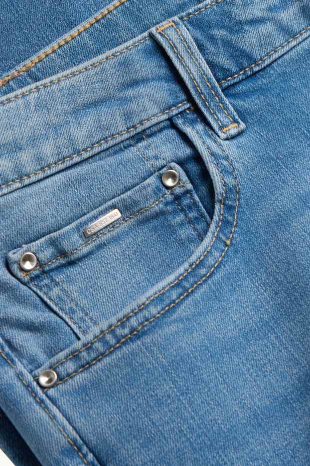 Damen - Flared Jeans - Mid Waist - LYCRA® - jeansblau
