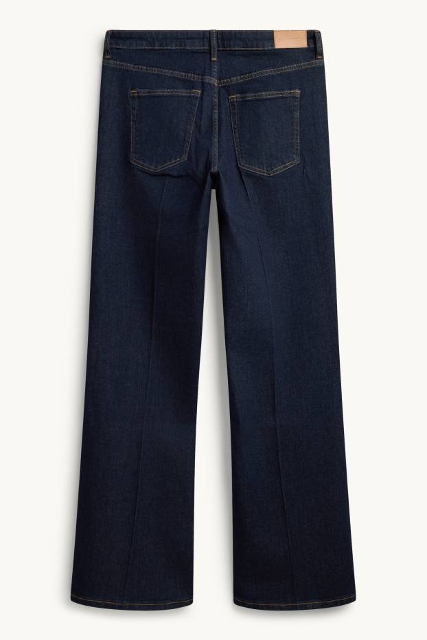 Damen - Flared Jeans - Mid Waist - LYCRA® - dunkeljeansblau