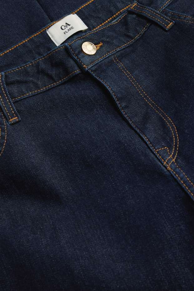 Damen - Flared Jeans - Mid Waist - LYCRA® - dunkeljeansblau