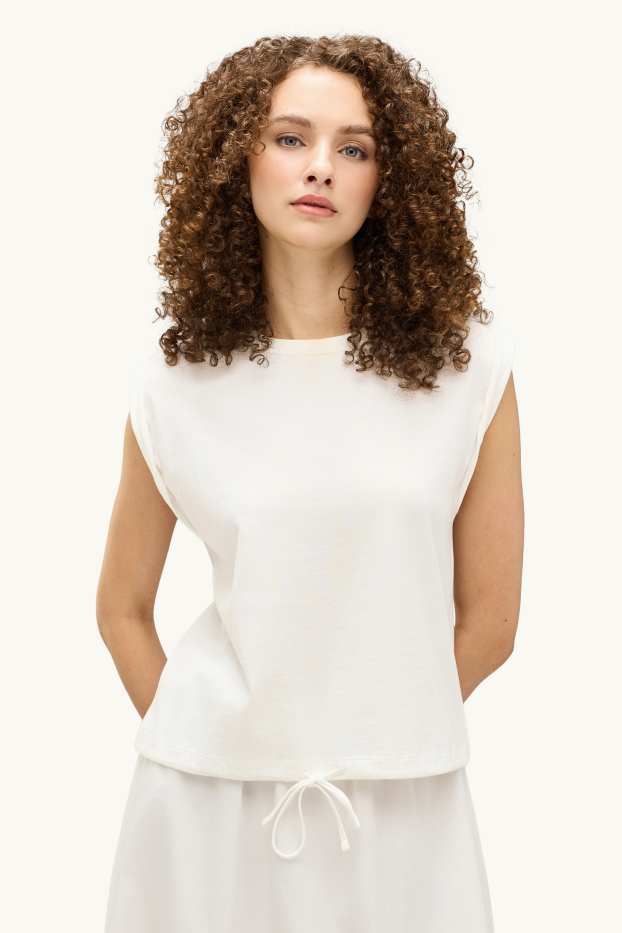 Donna - T-shirt - regular fit - bianco