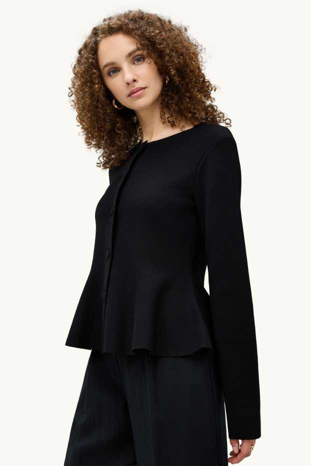 Damen - Strickjacke - weiss
