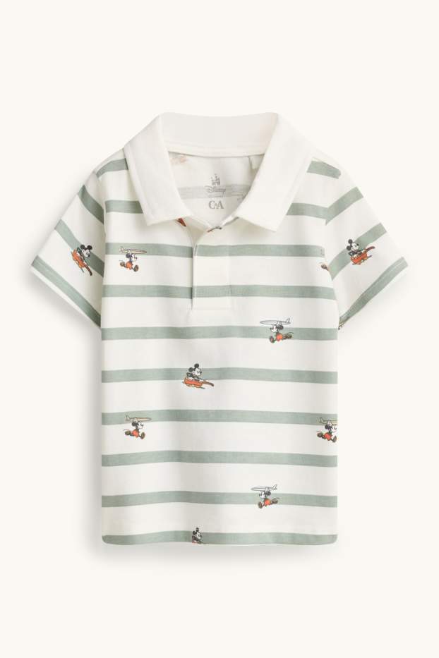 Baby Buben - Micky Maus - Baby-Outfit - 2 teilig - weiß / grün