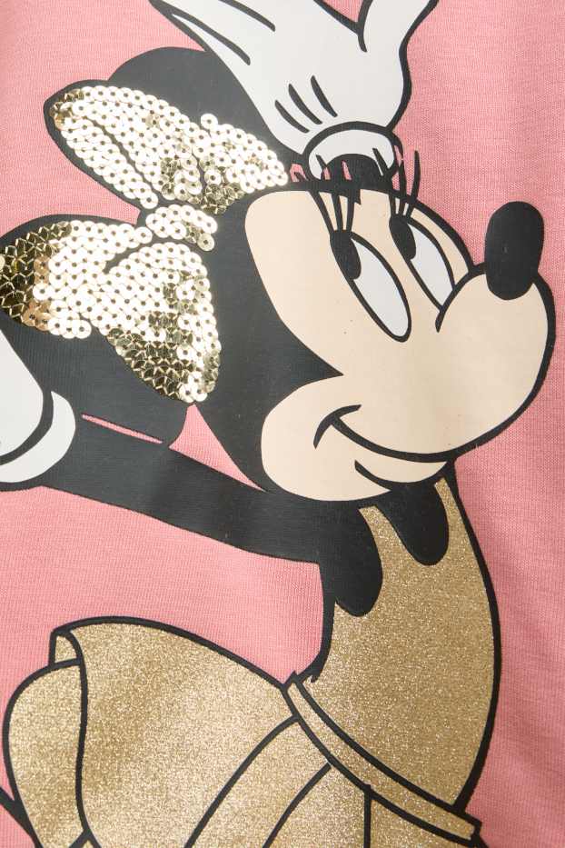 Children Girls - Minnie Mouse - sweatshirt - shiny - rose