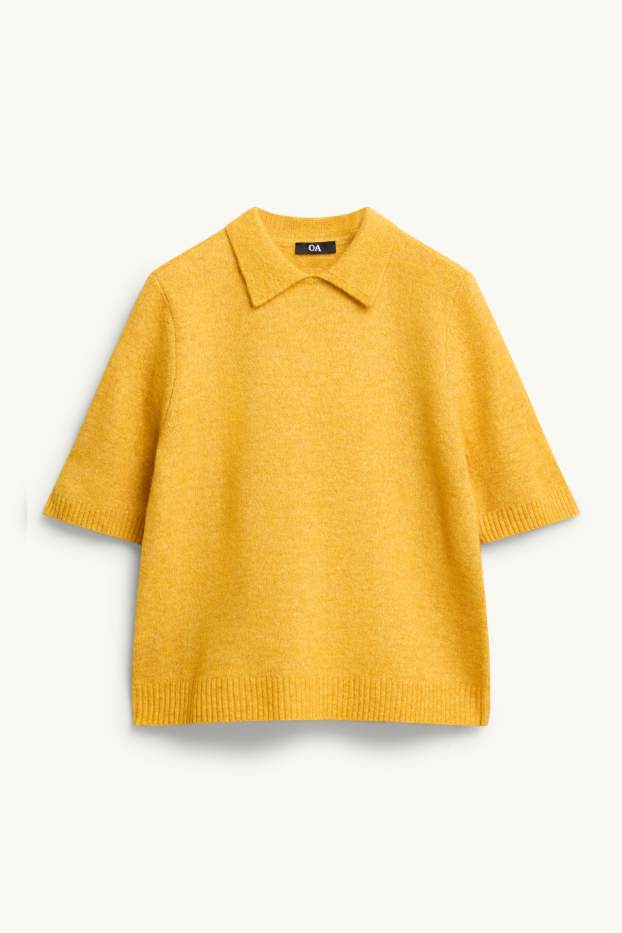 Femmes - Pull - jaune moutarde