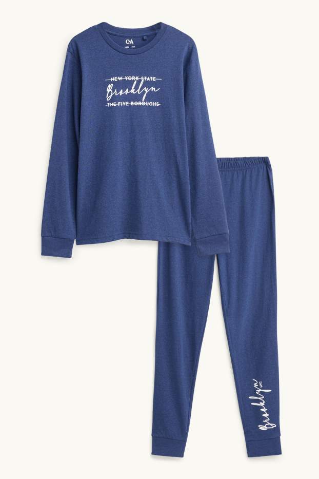 Copii - Băieți - Brooklyn - pijama - 2 piese - albastru