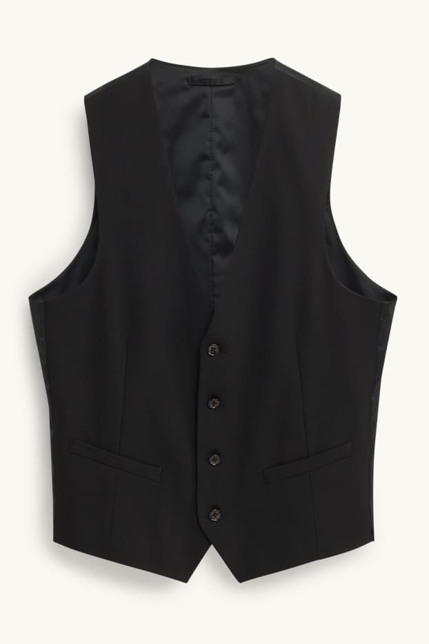 Herren - Baukasten-Weste - Slim Fit - Flex - 4 Way Stretch - LYCRA® - schwarz