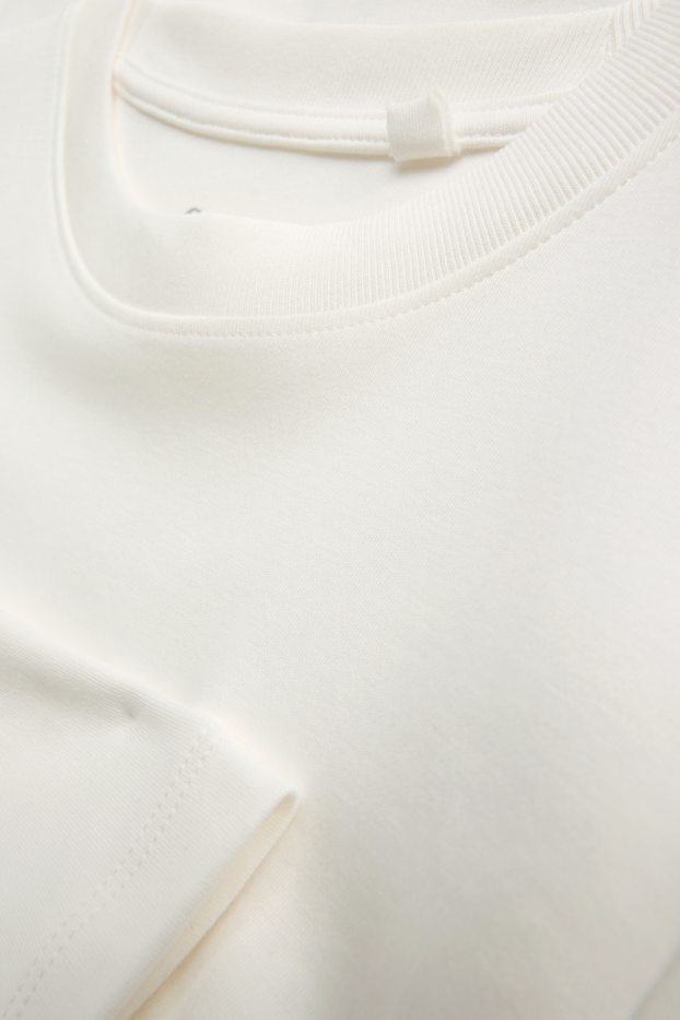 Femei - Tricou cu mânecă lungă - regular fit - alb