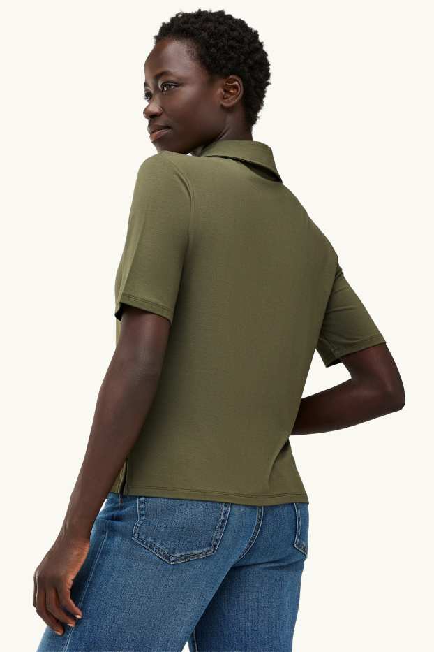 Damen - Hemdbluse - khaki