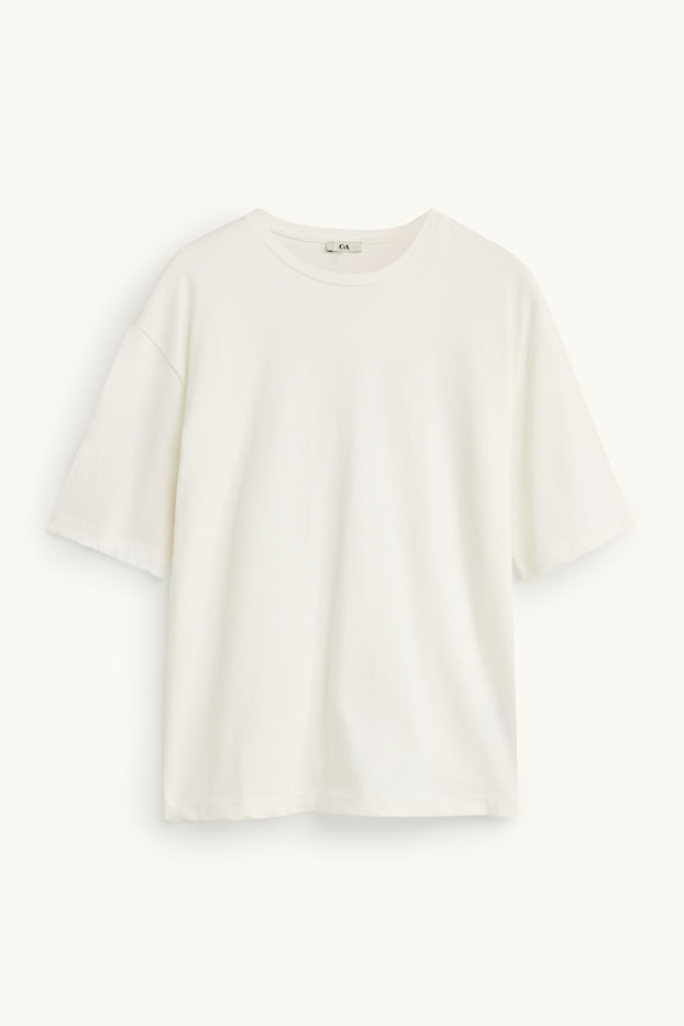 Damen - T-Shirt - Oversized - weiß