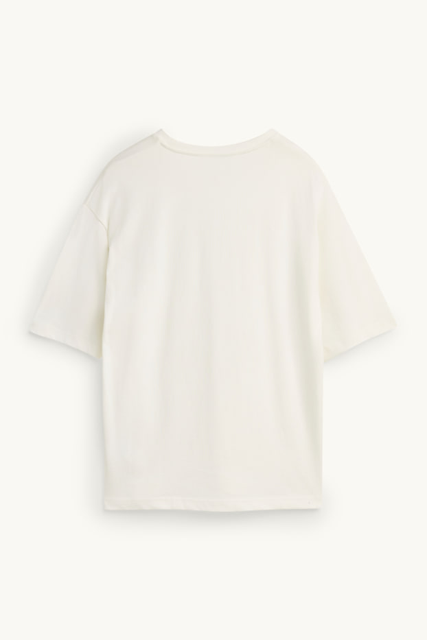 Damen - T-Shirt - Oversized - weiß