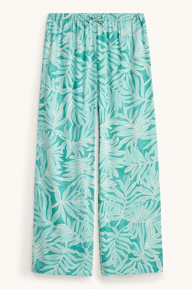 Children Girls - Trousers - turquoise