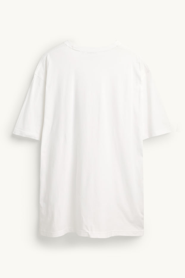 Hommes - T-shirt - relaxed fit - blanc