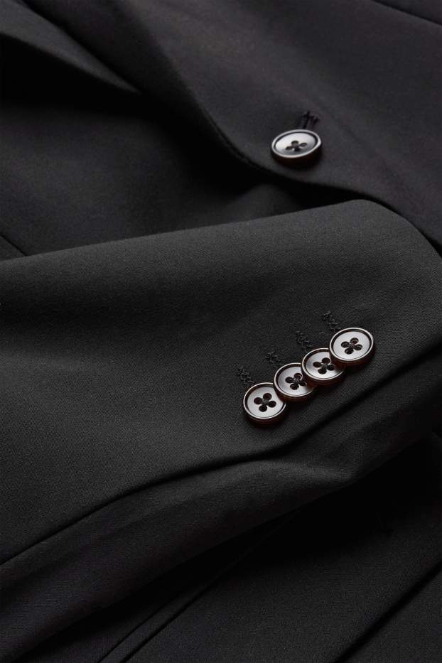 Herren - Baukasten-Sakko - Slim Fit - Flex - 4 Way Stretch - LYCRA® - schwarz
