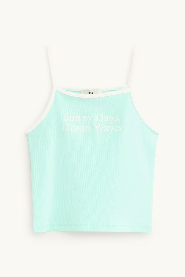Children Girls - Vest - light blue