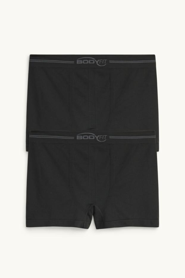 Home - Paquet de 7 - calçotets trunk - sense costures - negre