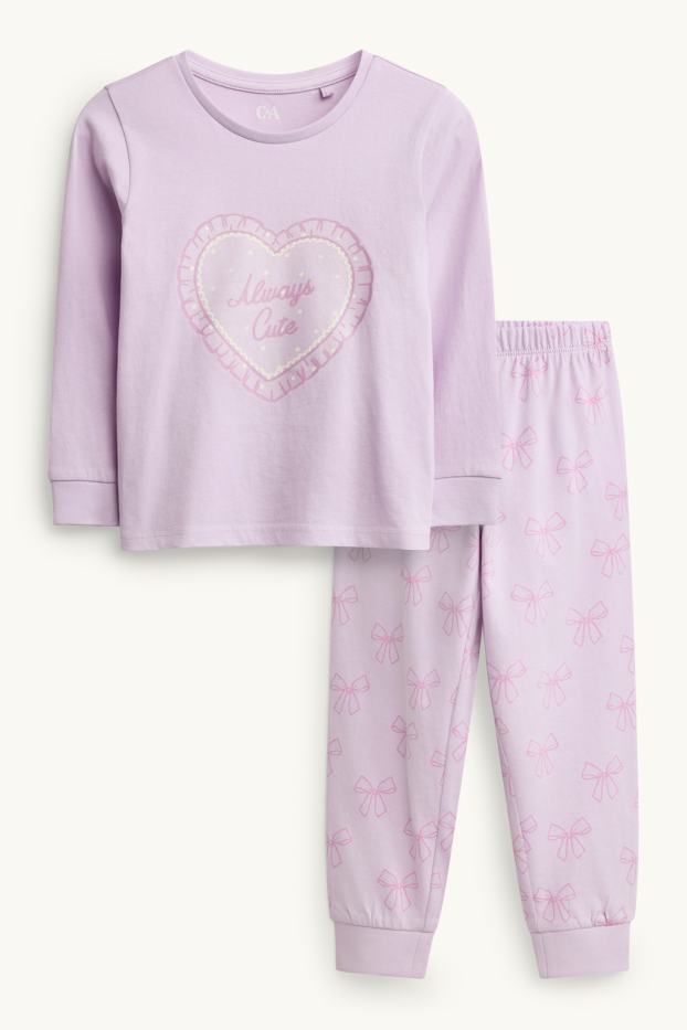 Nena - Cors i llaços - pijama - 2 peces - lila