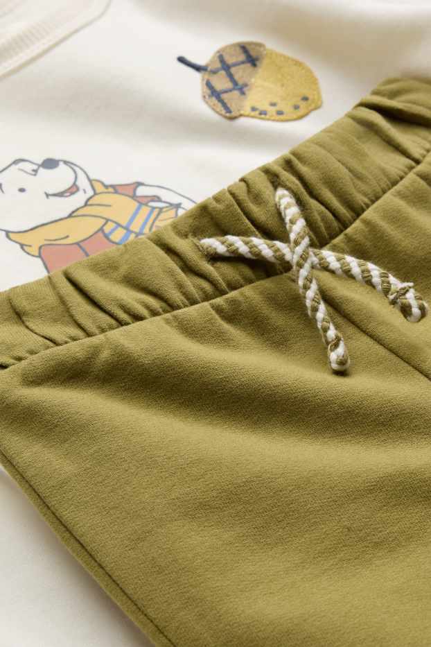 Baby Buben - Winnie Puuh - Baby-Outfit - 2 teilig - weiß / grün
