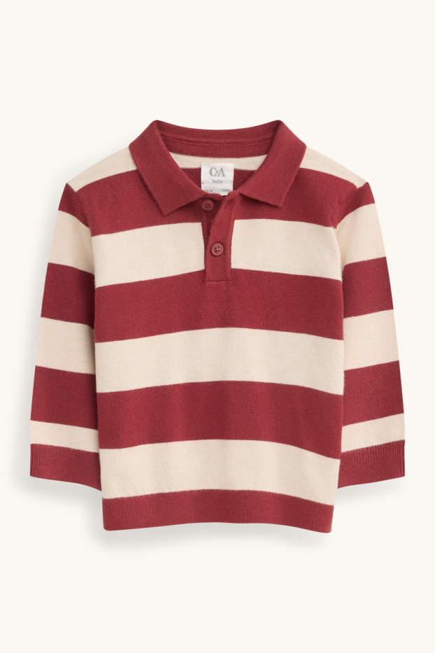 Baby Boys - Baby jumper - striped - red / beige