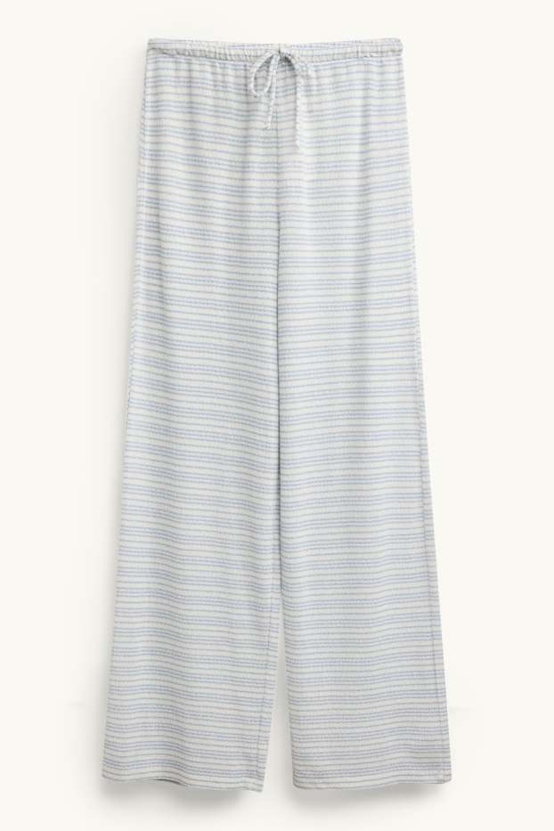 Femei - Pantaloni de trening - albastru / alb