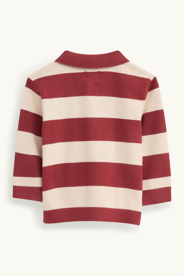 Baby Boys - Baby jumper - striped - red / beige