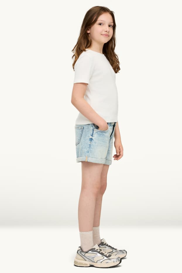 Bambine - Shorts di jeans - azzurro