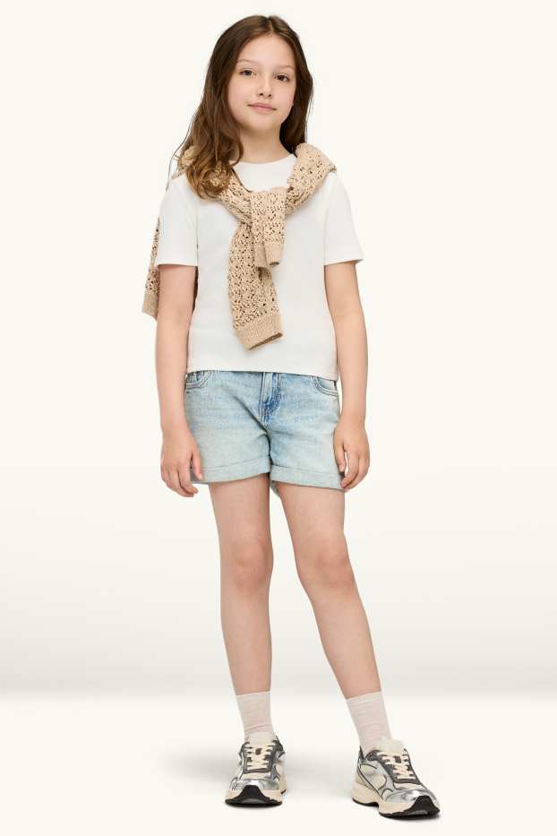 Bambine - Shorts di jeans - azzurro