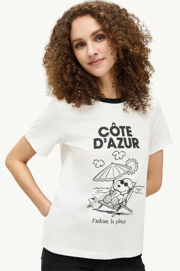 Femmes - T-shirt - regular fit - Peanuts - blanc