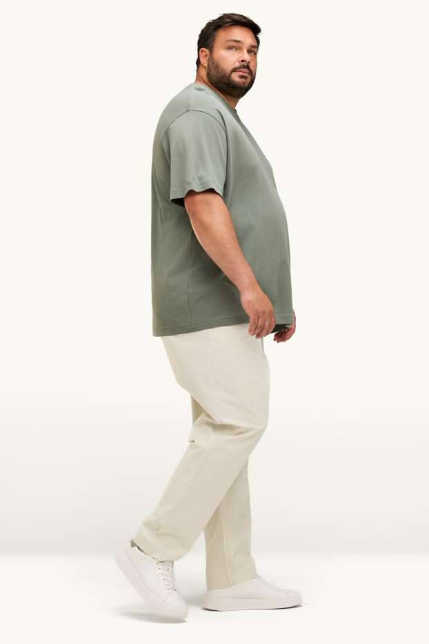 Men - Chinos - tapered fit - beige