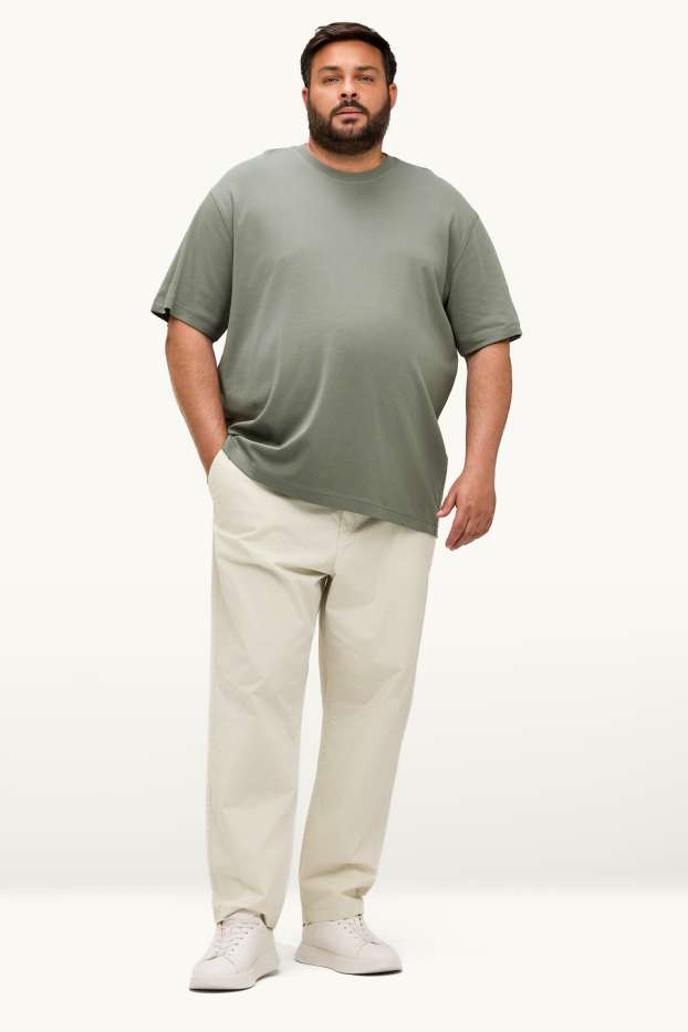 Men - Chinos - tapered fit - beige