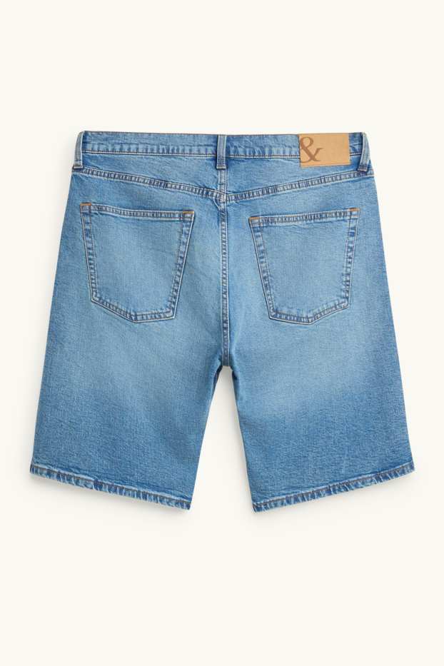 Hommes - Bermudas en jean - jean bleu