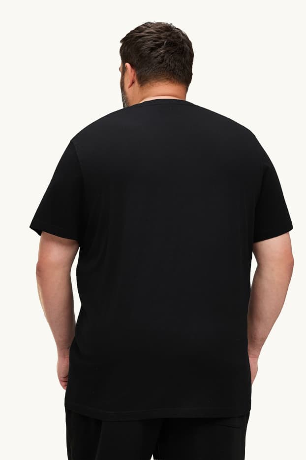 Pánské - Tričko - regular fit - černá