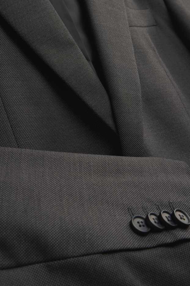 Hommes - Costume à cravate - slim fit - 4 pièces - noir