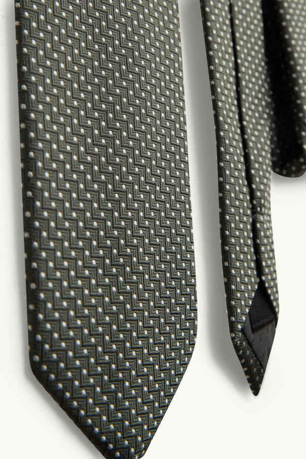 Heren - Kostuum met stropdas - slim fit - 4-delig - groen