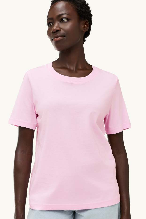 Damen - T-Shirt - Regular Fit - rosa