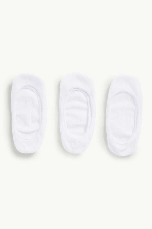 Damen - Multipack 3er - Füßlinge - weiss