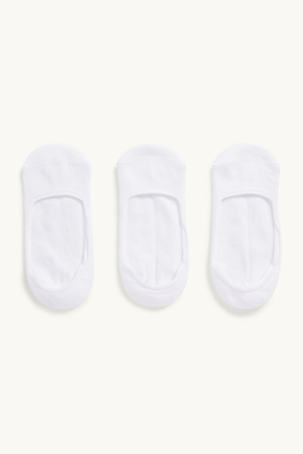 Damen - Multipack 3er - Füßlinge - weiss
