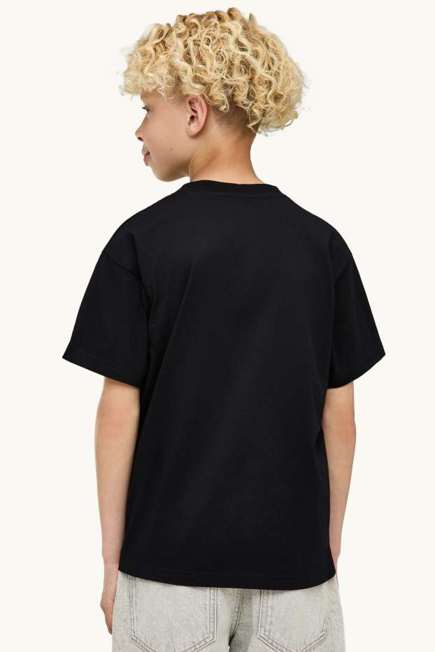 Kinder Buben - Skate - Kurzarmshirt - schwarz
