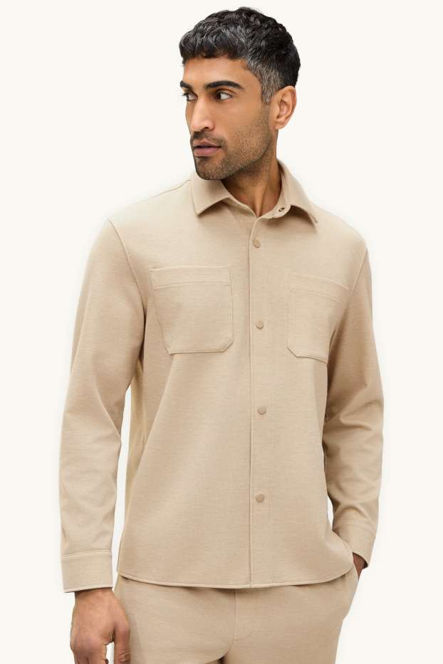 Herren - Hemd - Relaxed Fit - Kent - beige