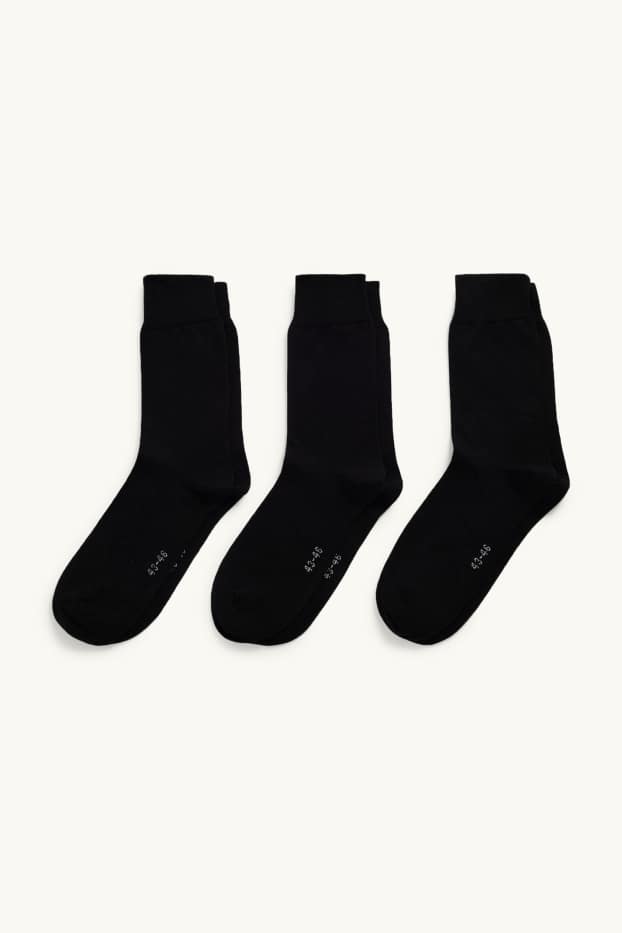 Herren - Multipack 3er - Socken - schwarz