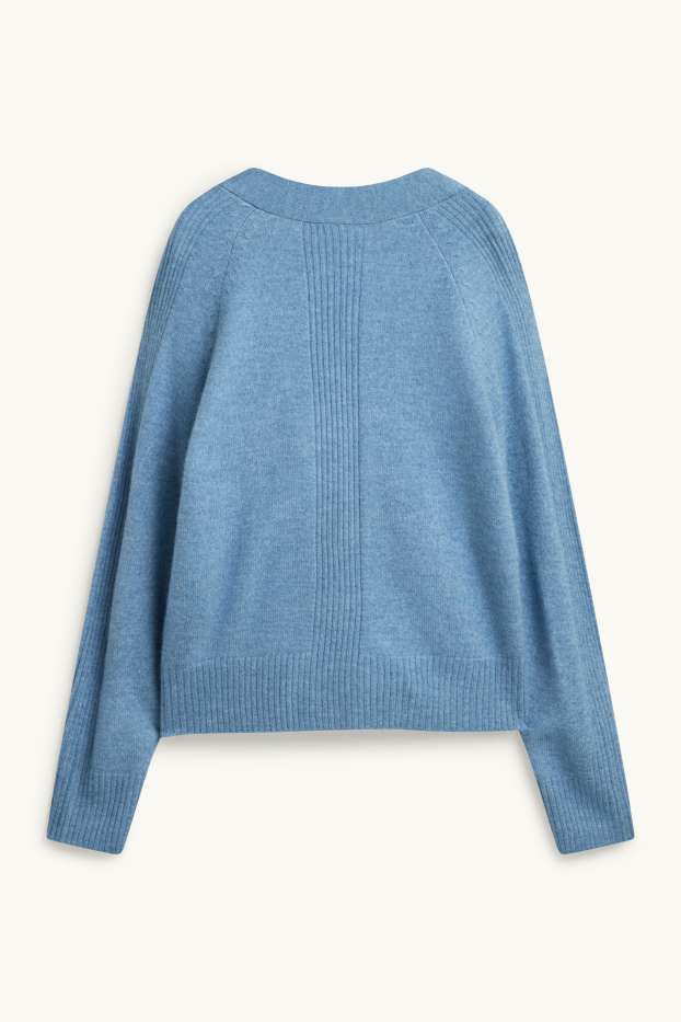 Women - Cardigan - light blue