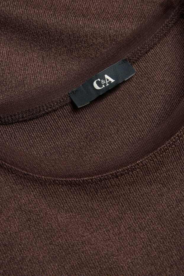 Damen - Langarmshirt - braun
